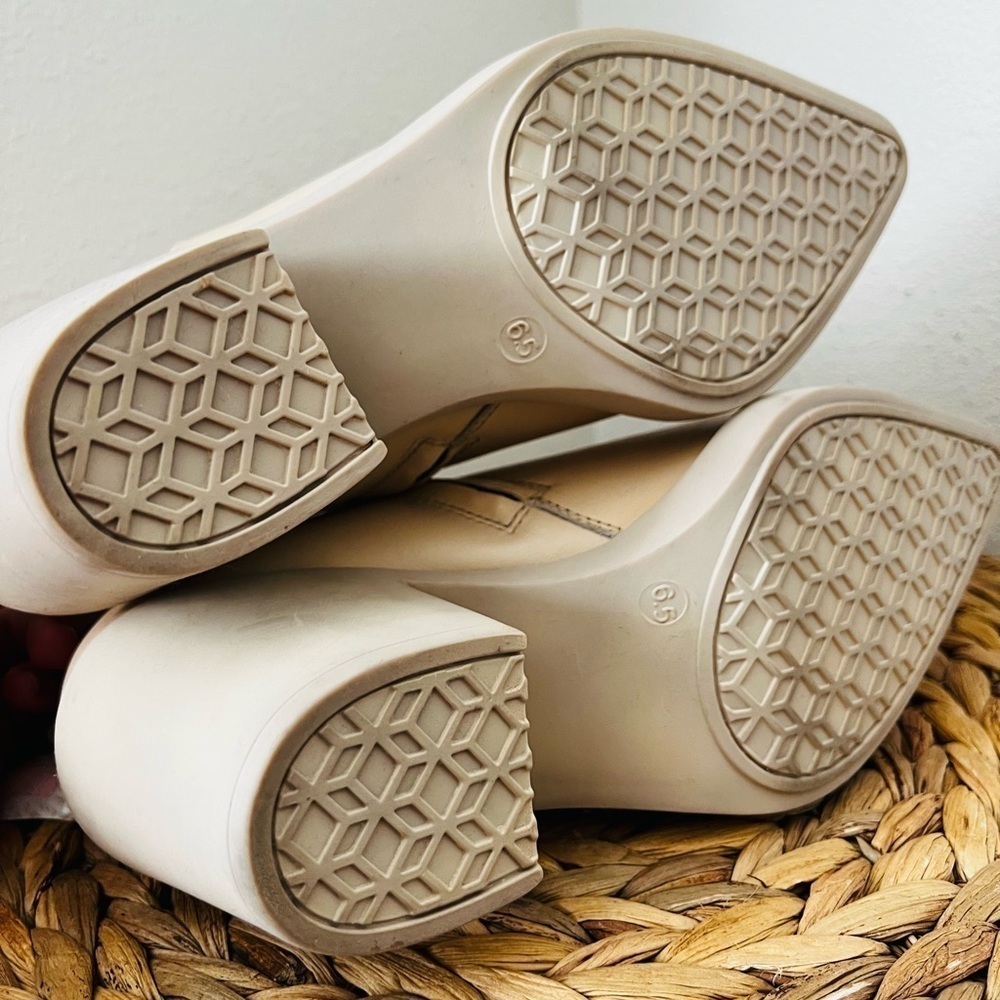 SEYCHELLES Booties SHINING STAR LEATHER POINTED TOE MID-CALF BOOTS cream ivory - Picture 5 of 7